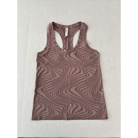 Athleta Sz Medium Momentum Seamless Tank Top Smoked Mauve Marble Racerback - Picture 1 of 8